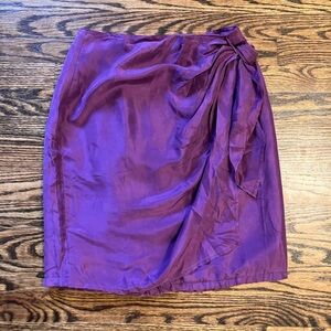 Vintage 100% Silk Purple Skirt from In Private